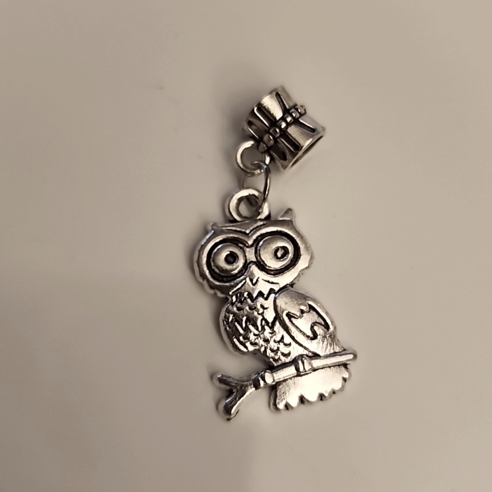 OWL  17 Charm for European Style Bracelets Fits Pandora Systems
